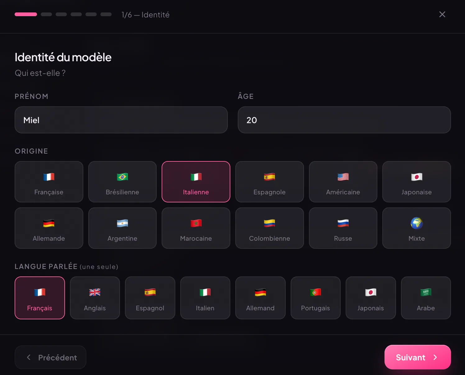 Personnalité du bot : identité, origine et langue de la créatrice